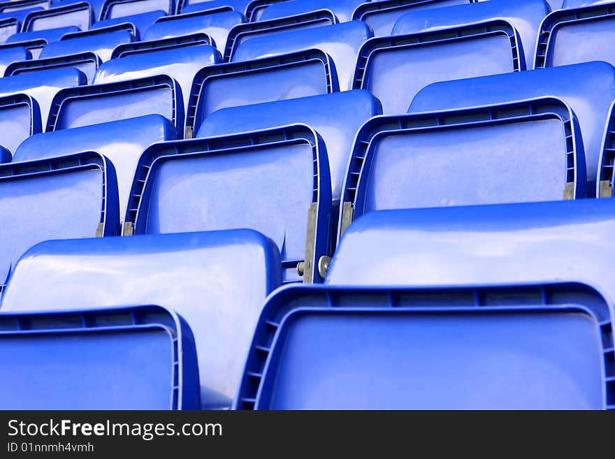 Empty seats in stadium