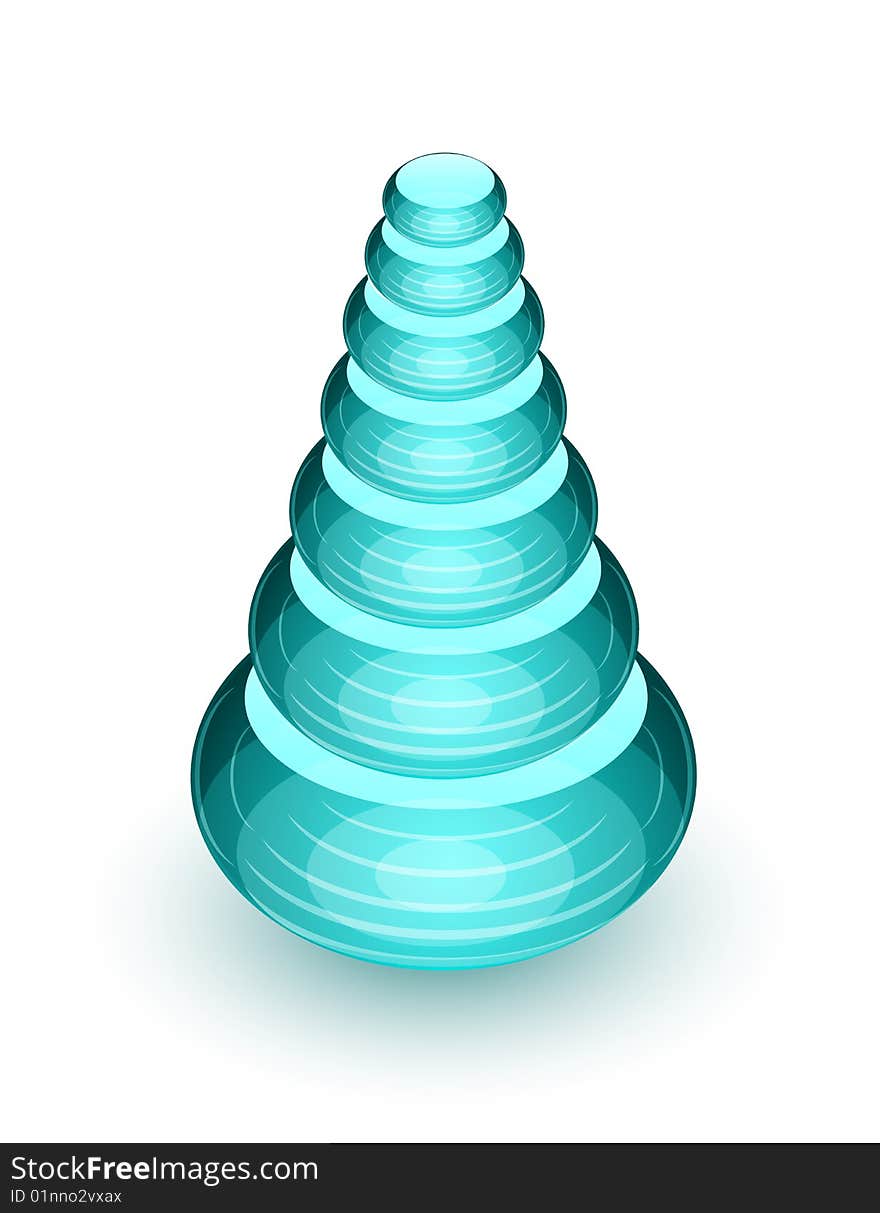 Abstract glass pyramid. Relax concept. Vector. Abstract glass pyramid. Relax concept. Vector