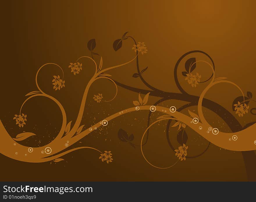 Abstract Floral Background