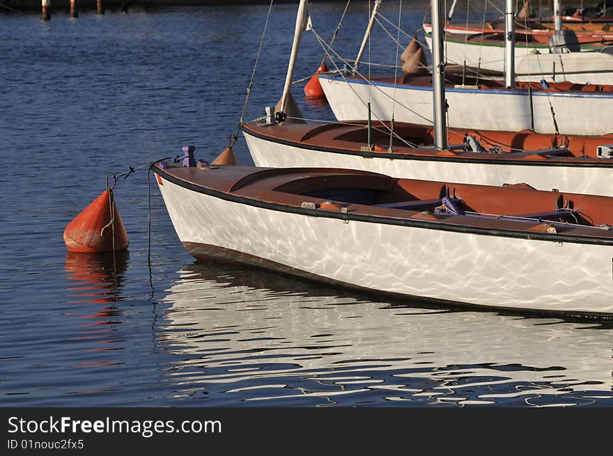 Anchoring training boats