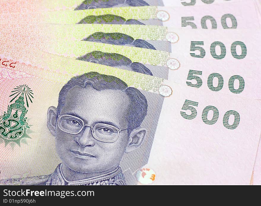 Closeup shot of Thai Banknote