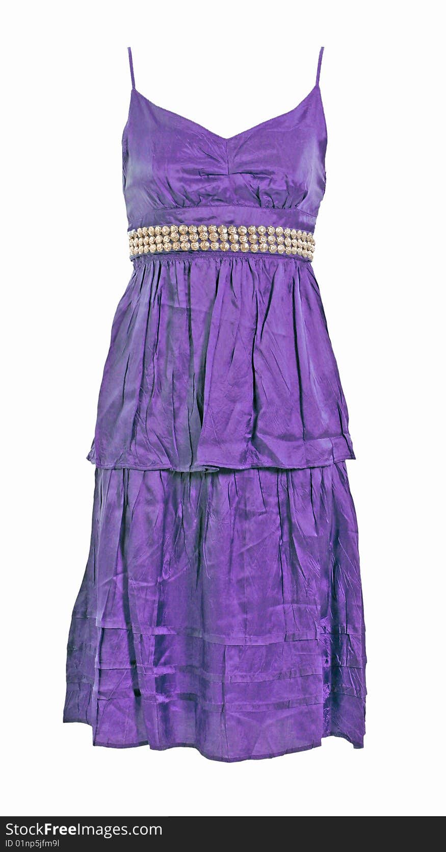 Silk lace violet dress