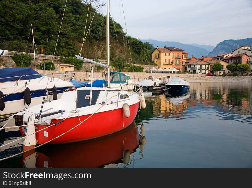 Port of Feriolo in italian Piedmont.