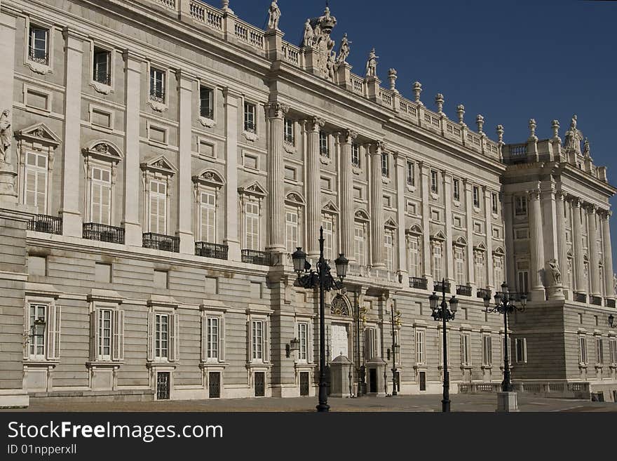 Real Palace in Madrid in Spain