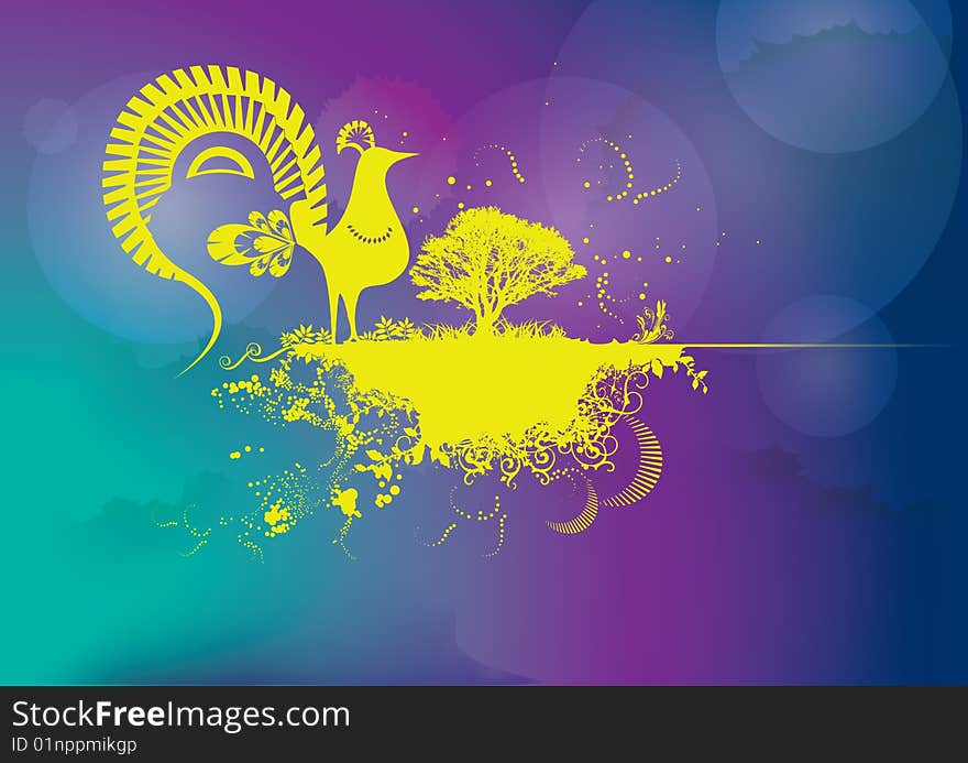 Fantasy & abstract of style background design