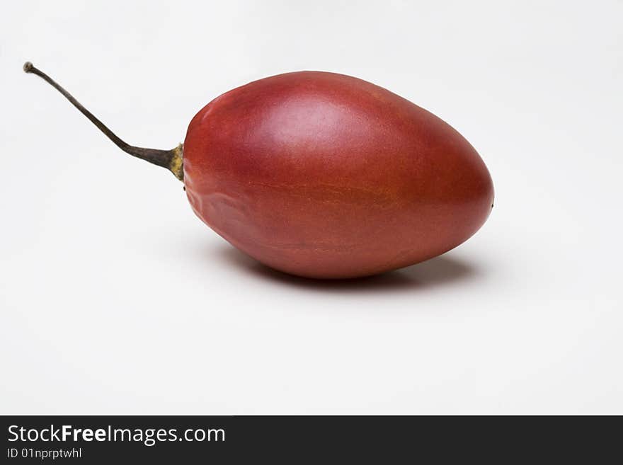 The tomarillo tomato on white background