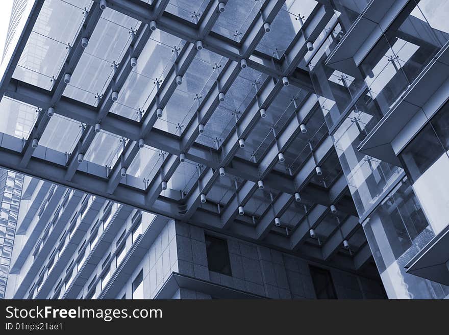 The modern building of the lujiazui financial centre in shanghai china.