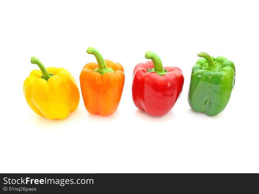 Paprika isolated on white background