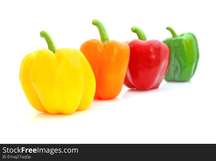 Paprika isolated on white background