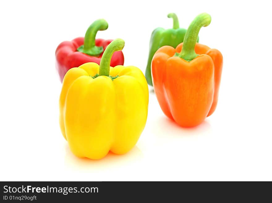 Paprika isolated on white background