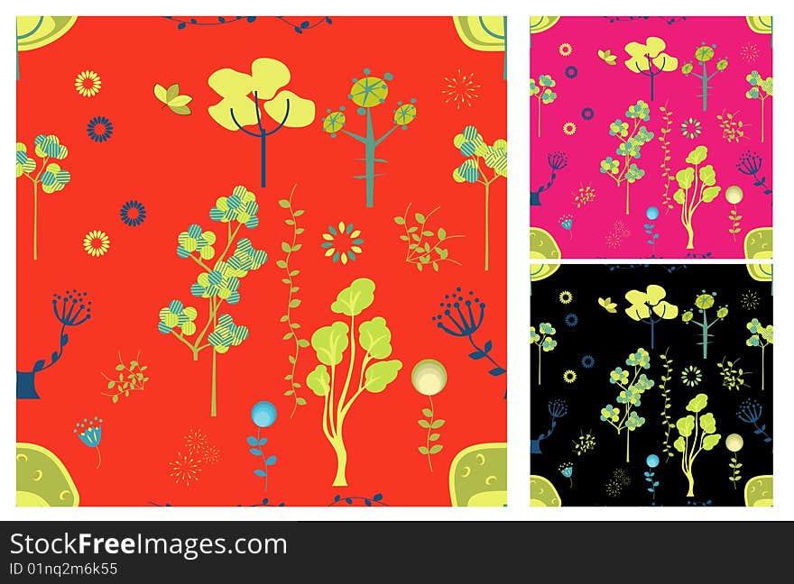 A set of seamless pattern