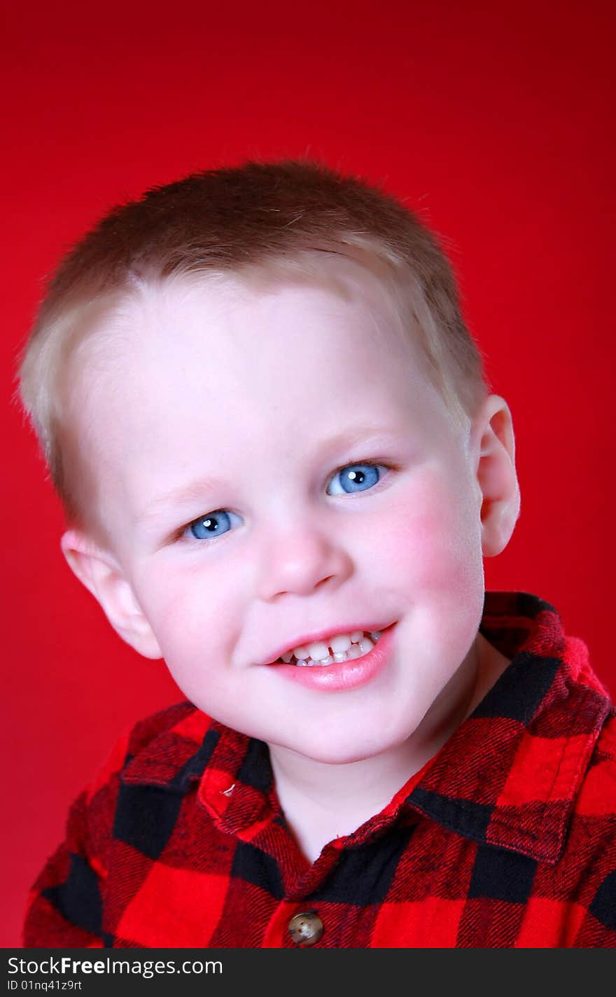 Boy with smile, big blue eyes, portrait. Boy with smile, big blue eyes, portrait