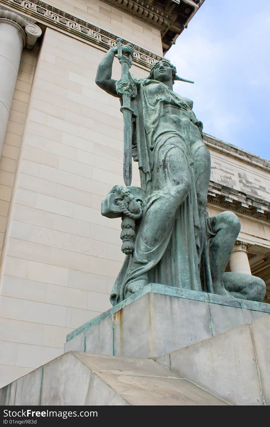 Statue At Capitol In Havana