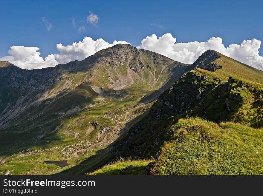 Mountains landscape in Rodnei mountains, Romania