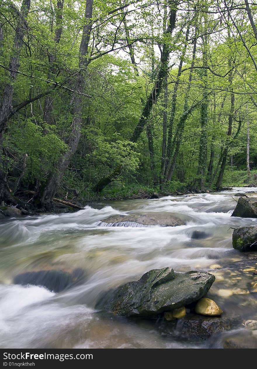 River Babuna, Macedonia, in may. River Babuna, Macedonia, in may