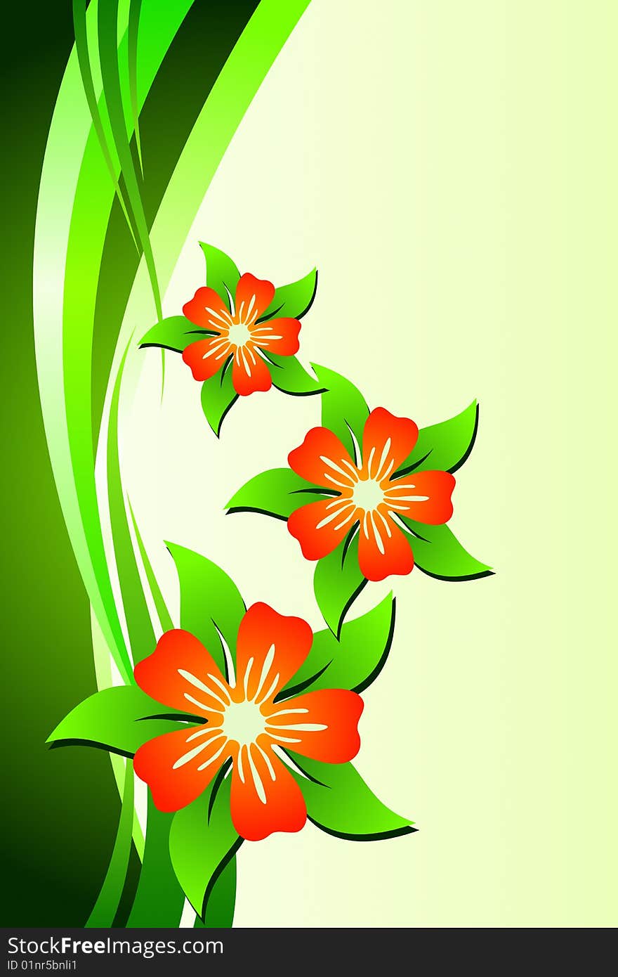 Vector illustration of flower background. Vector illustration of flower background