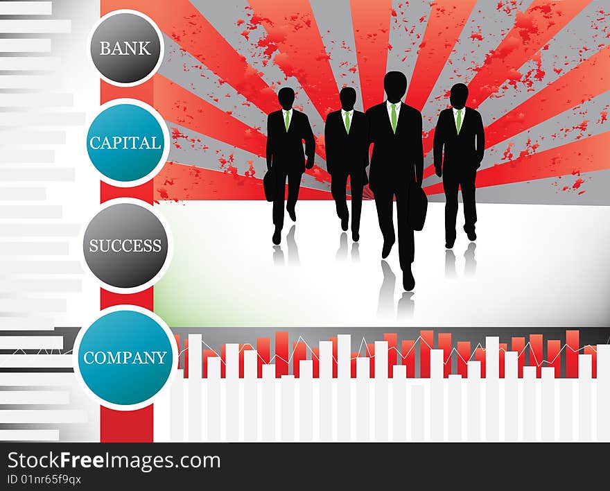 Vector illustration of business people.... concept of business team