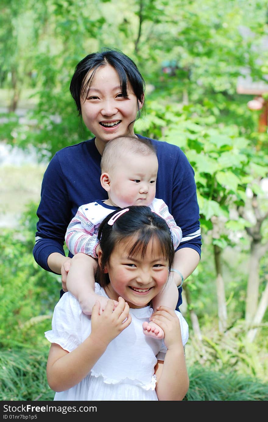 Mother,sister and little baby boy. Mother,sister and little baby boy