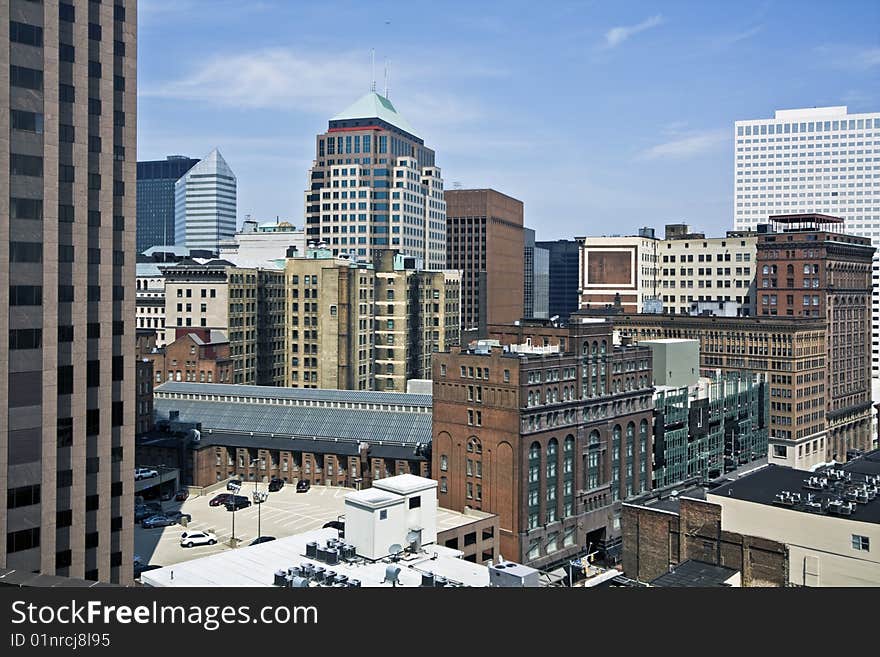 Downtown Cleveland - seen Morning time