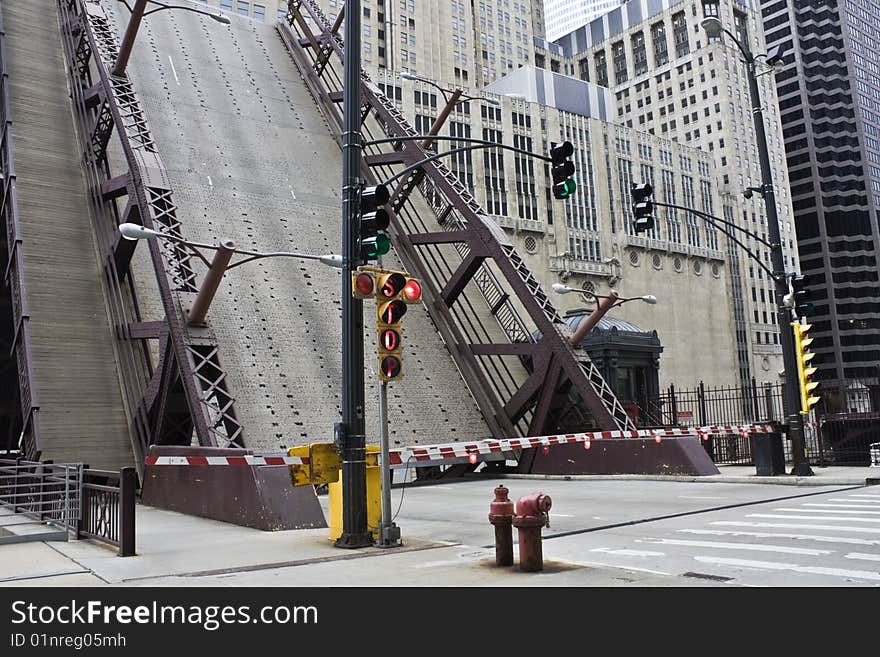 Bridge is up! - Chicago, IL