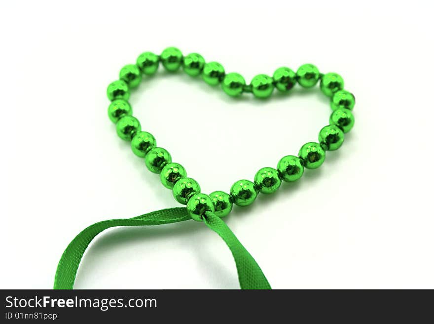 Heart from beads