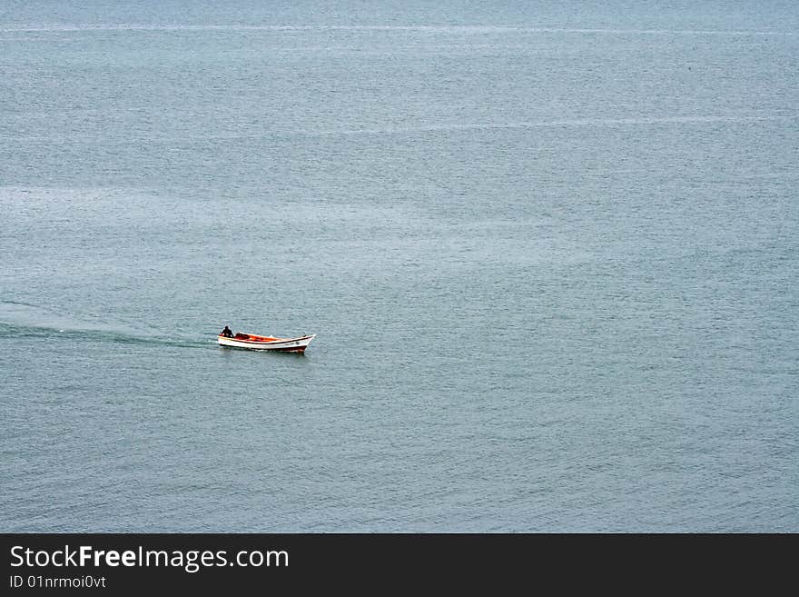 Boat on a sea