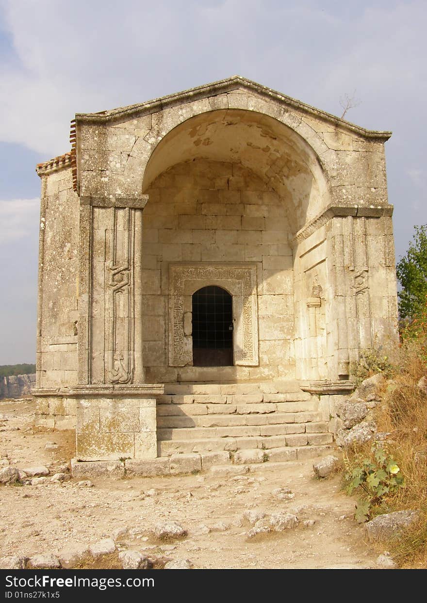 Crypt in mountains of Crimea Peninsula. Crypt in mountains of Crimea Peninsula