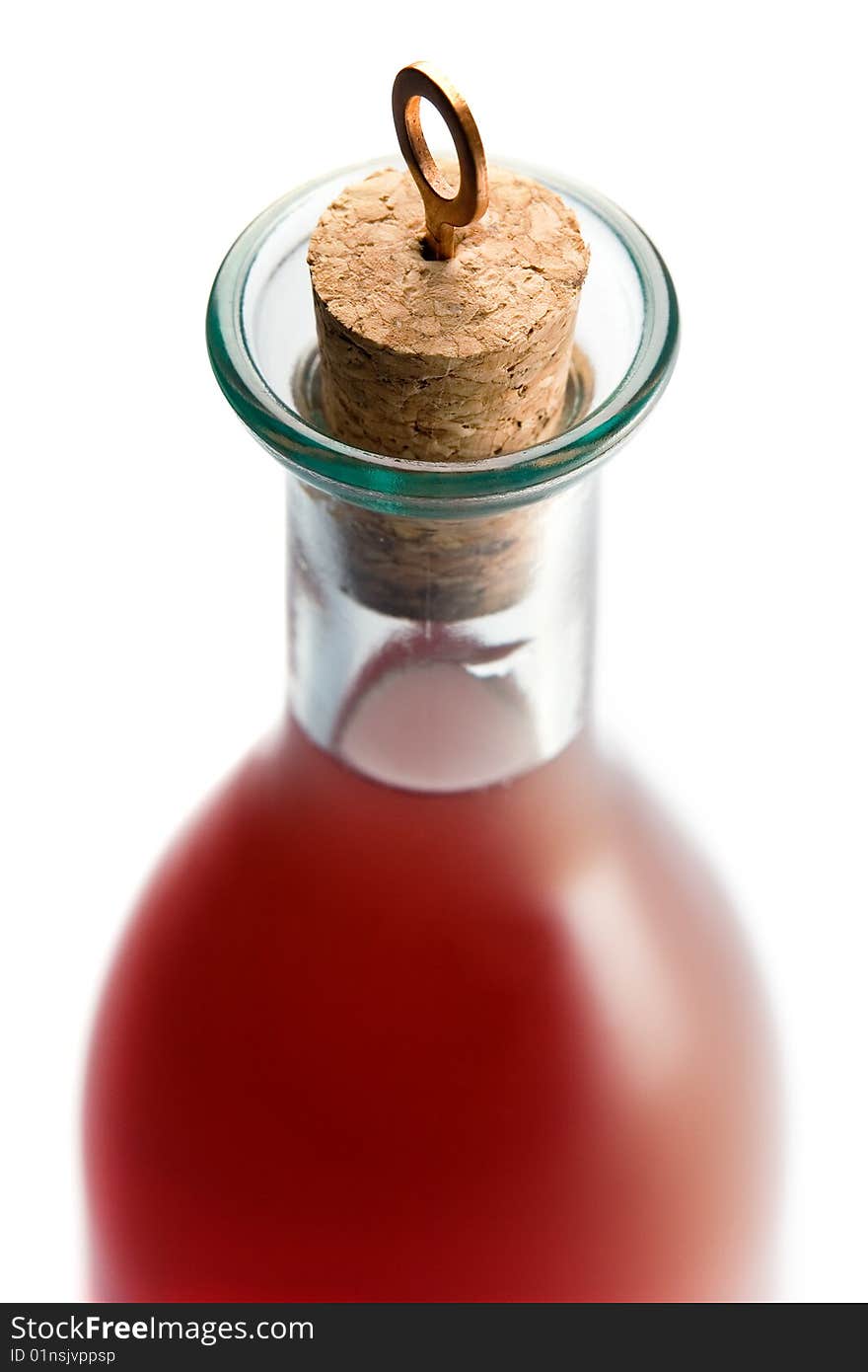 Red Bottle With Cork