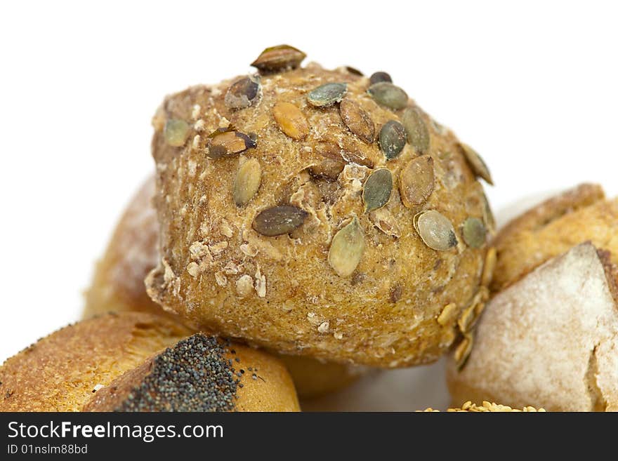 Bun With Sesame Seeds Macro