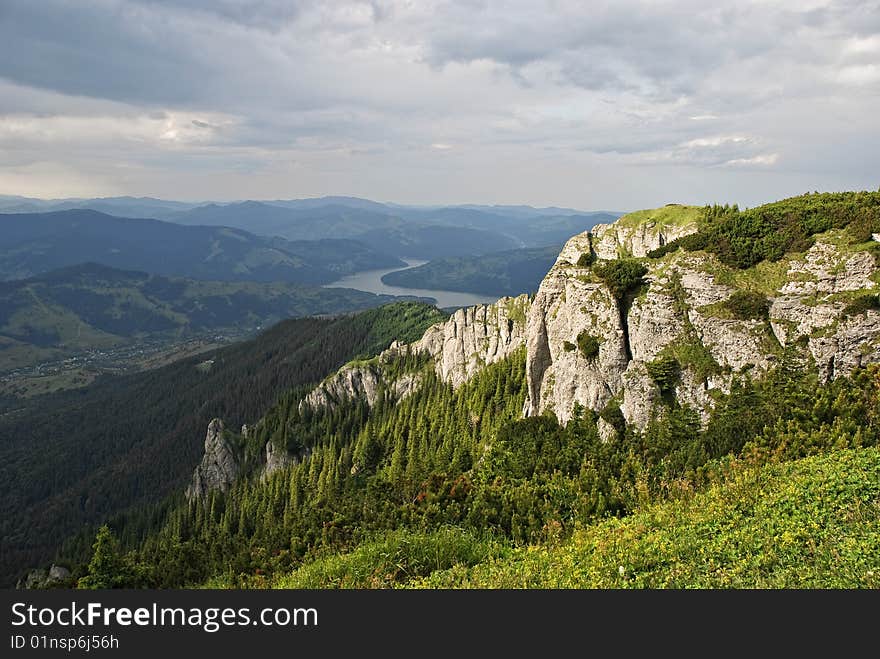 Mountains landscape in Rodnei mountains, Romania