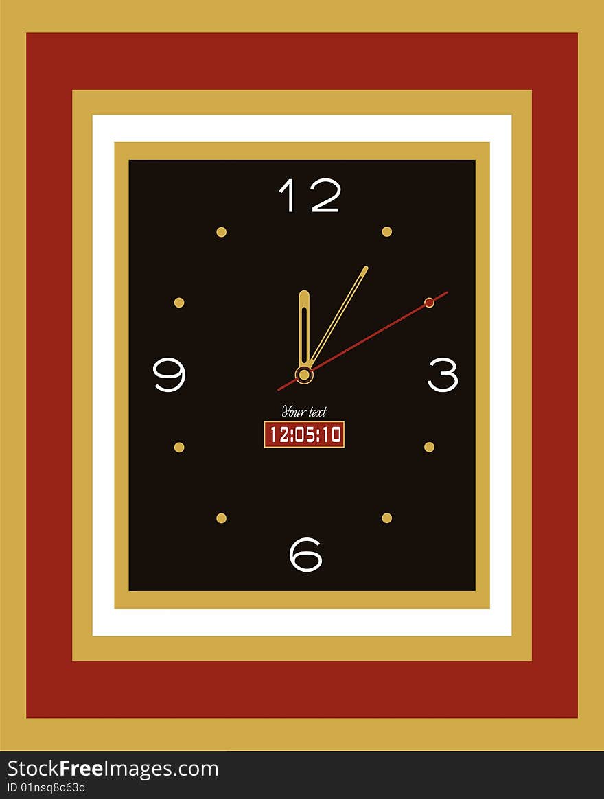 Watch abstract frames  illustration