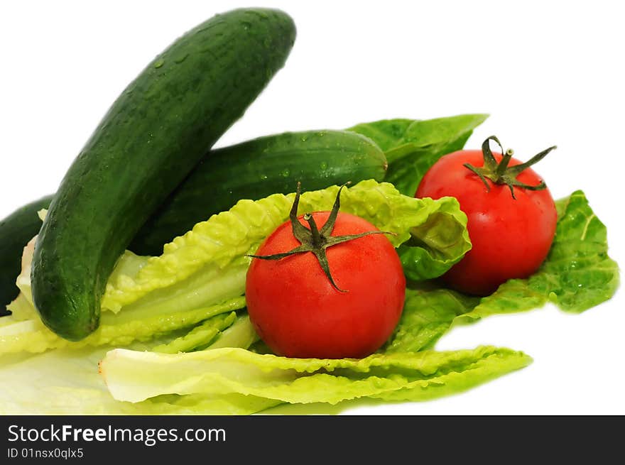 Vegetables isolated on white background. Vegetables isolated on white background