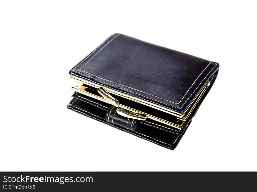 Black empty wallet