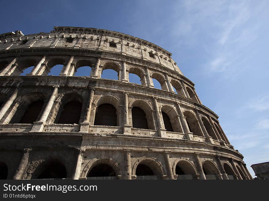 The Roman Colosseum, Rome, Italy. The Roman Colosseum, Rome, Italy