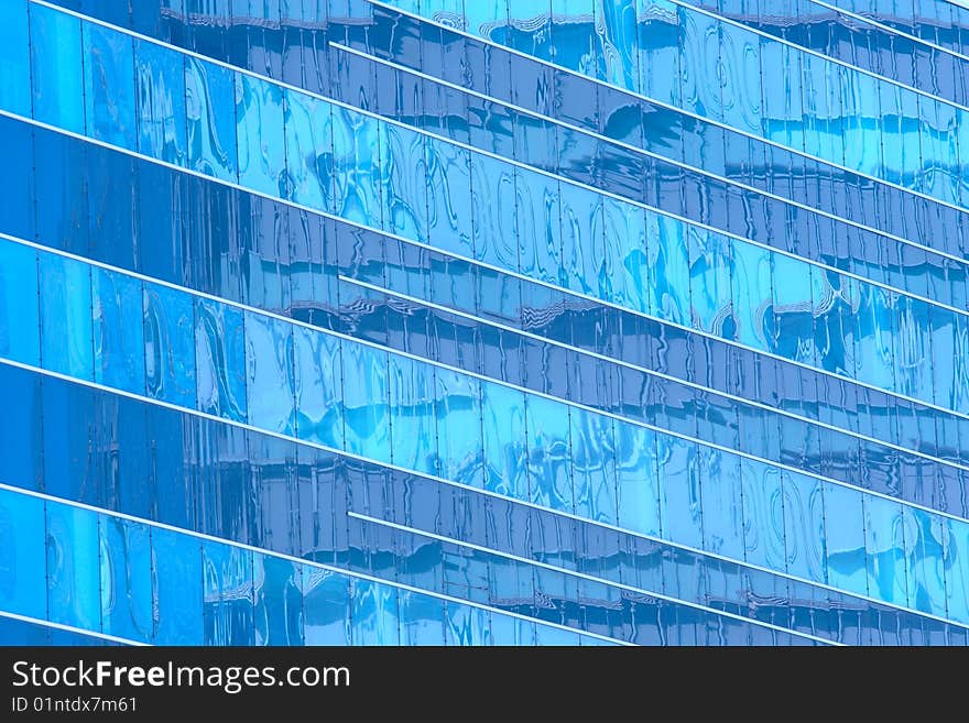 Abstract detail of window patterns in a modern skyscraper office building