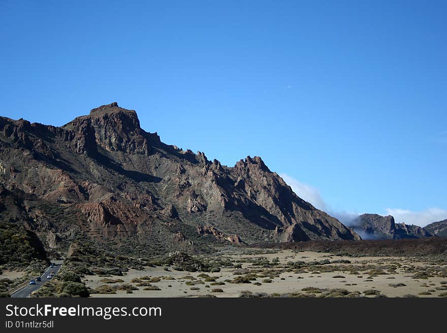 Volcanic landscape on Teide