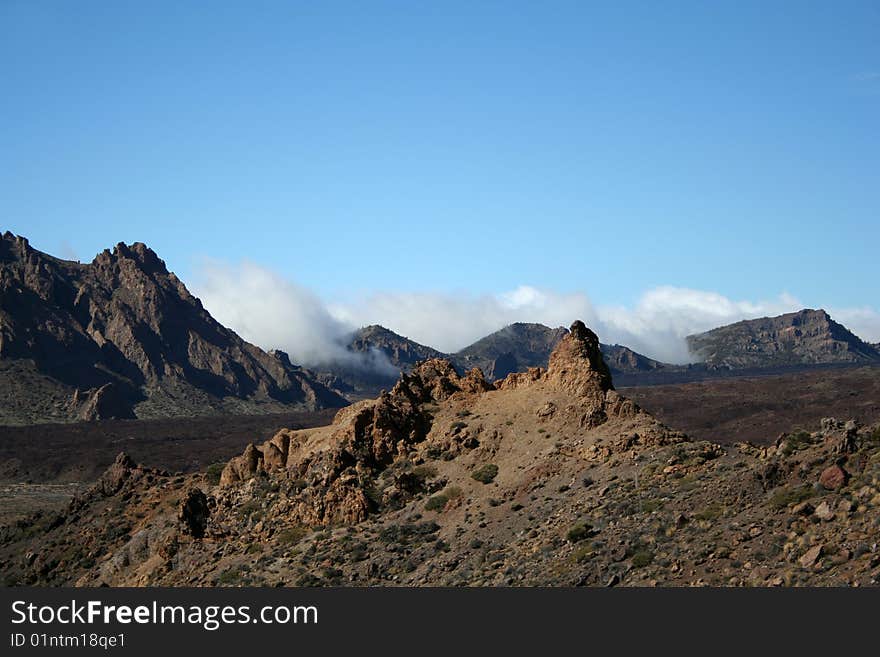 Volcanic landscape on Teide