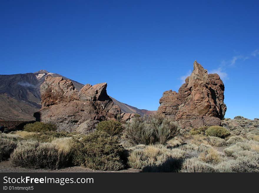 Volcanic landscape on Teide