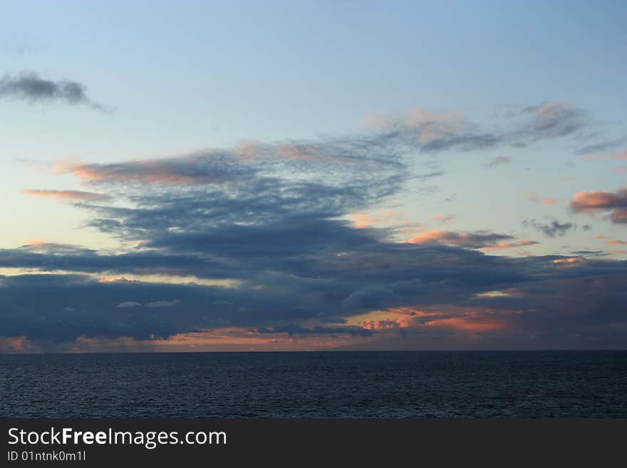 Sunset in tenerife island, Canary