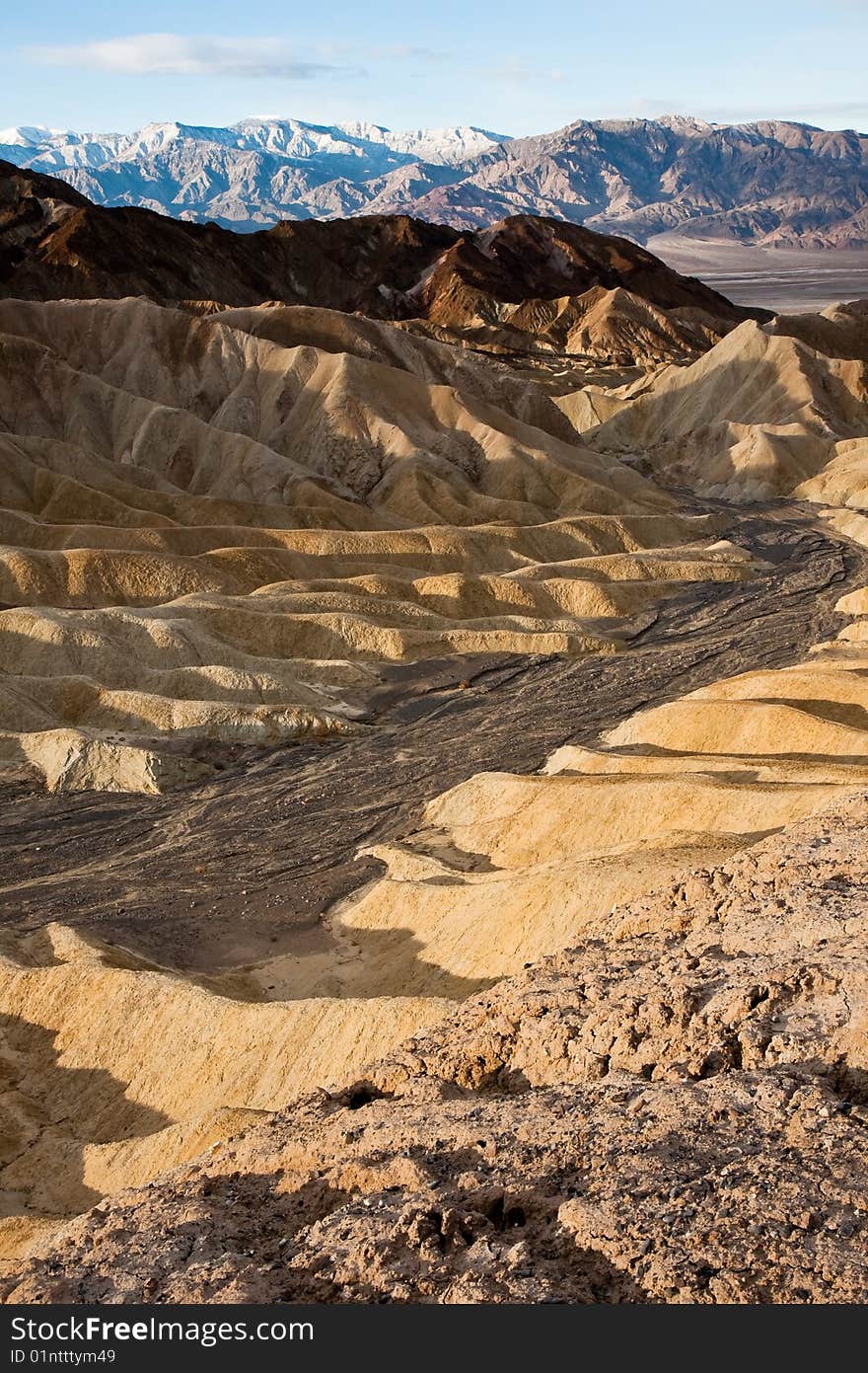 Golden Canyon at Sunrise in Death Valley