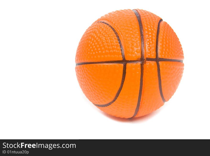 Basketball ball. Isolated on white