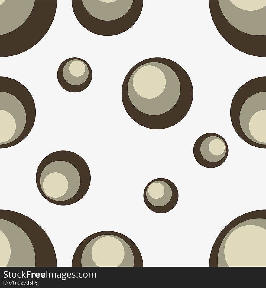 Bown, beige and grey colour seamless circle background. Bown, beige and grey colour seamless circle background.