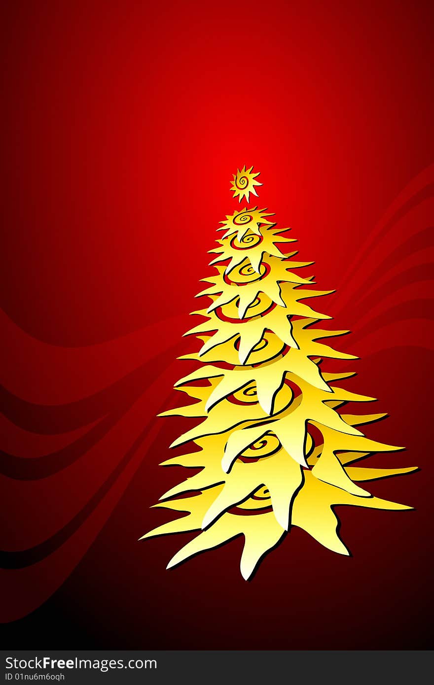 Vector illustration of Christmas Tree