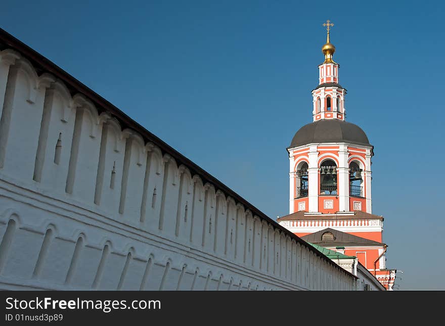 ST. DANIEL MONASTERY OF MOSCOW bell tower and wall