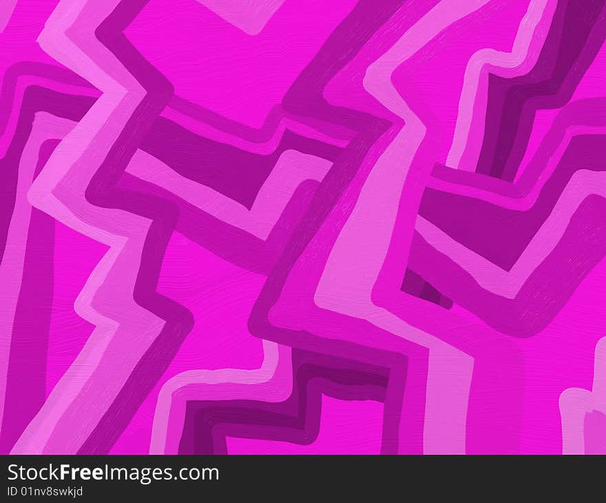 Painted style fuchsia violet abstract