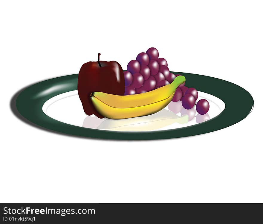 Plate of fruit