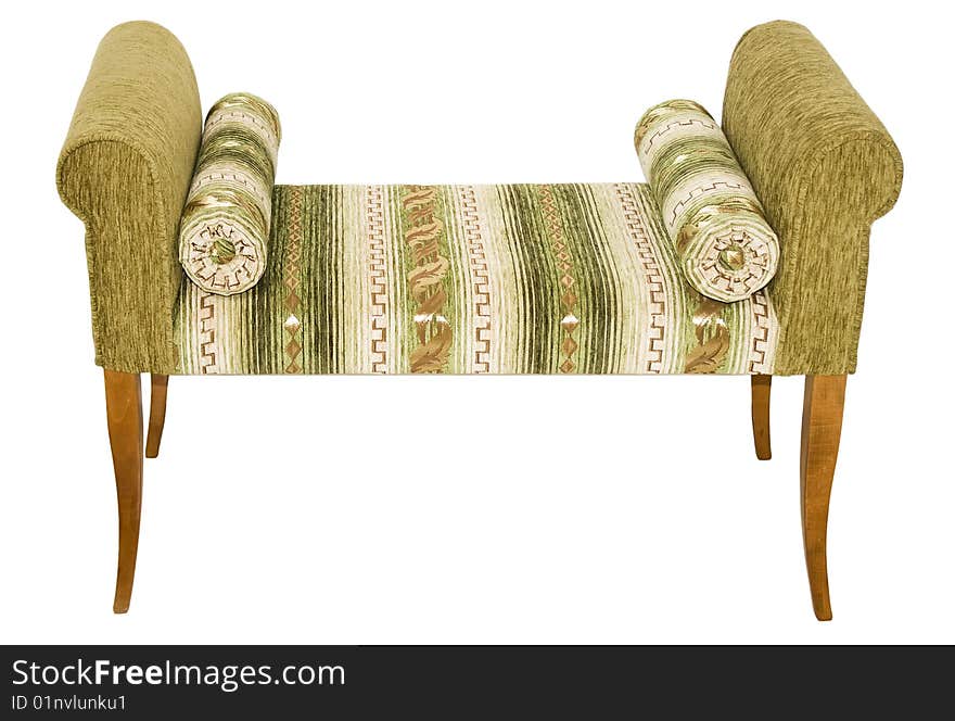 A banquette isolated on a white background