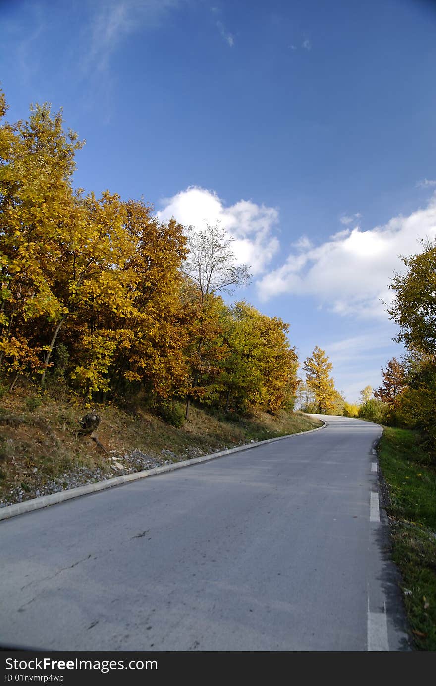 Beautiful autumn landscape in Serbia,fall colors in nature. Beautiful autumn landscape in Serbia,fall colors in nature.