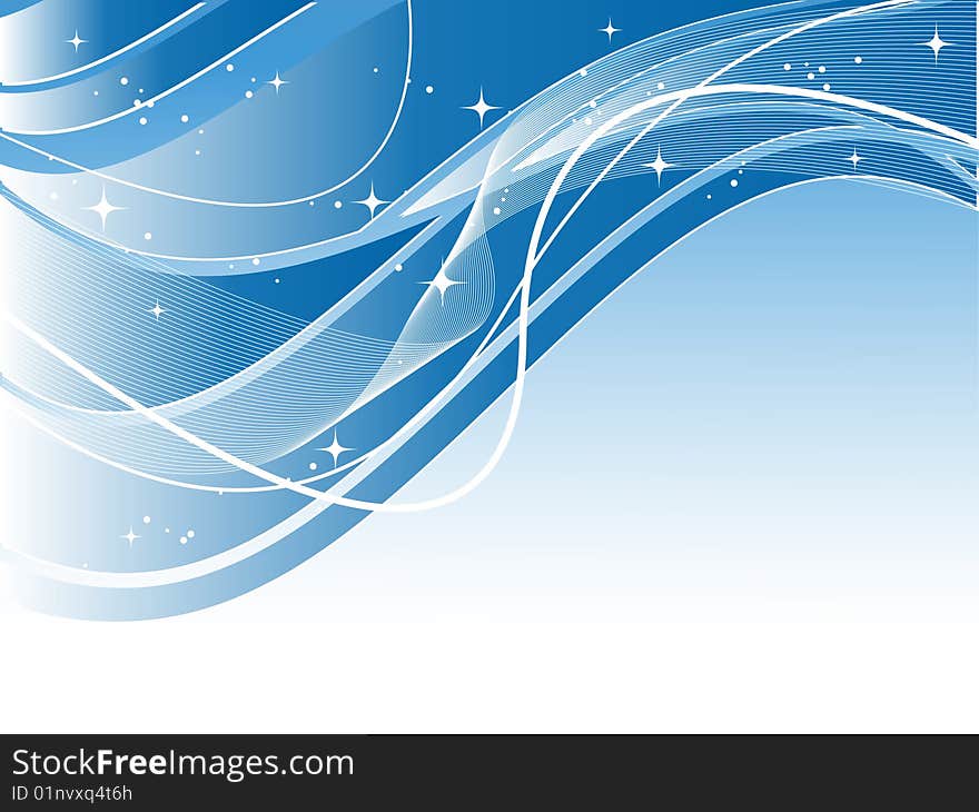 Abstract blue background with lines and copy space. Abstract blue background with lines and copy space