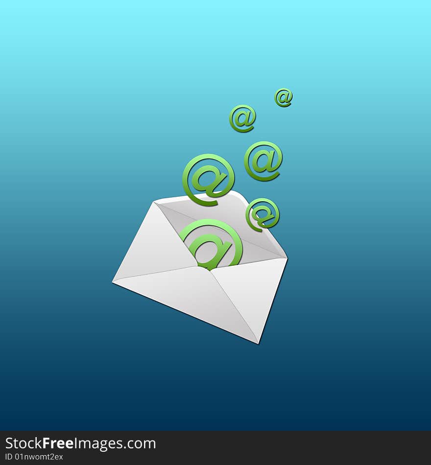 Fly envelope an electronic mail